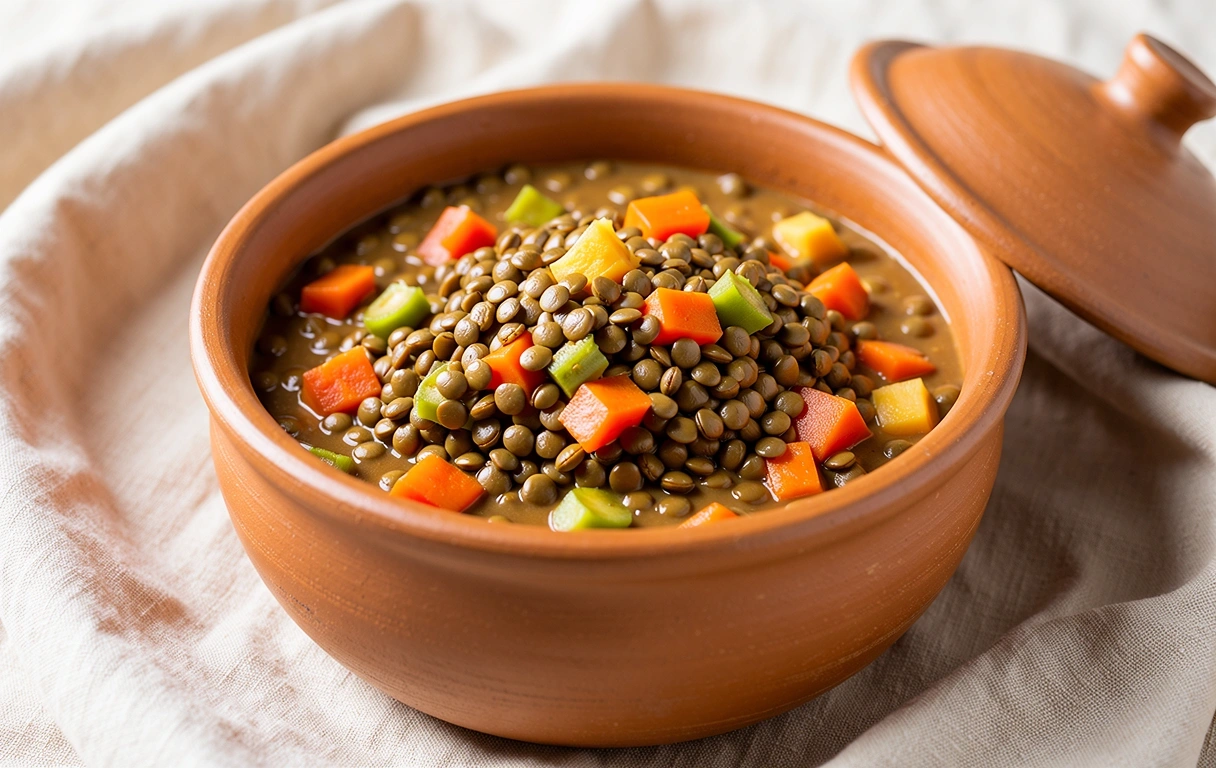 Guiso de lentejas ligero